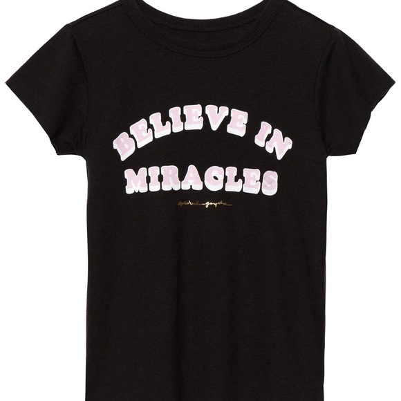 Girls Spiritual Gangster black Tee - Picture 1 of 4